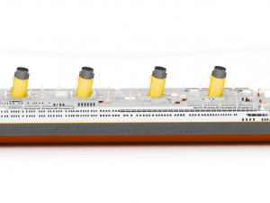 titanic Model 3D