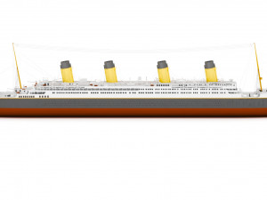 titanic Model 3D