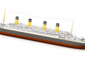 titanic Model 3D