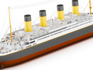 titanic Model 3D