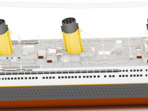titanic Model 3D