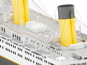 titanic Model 3D