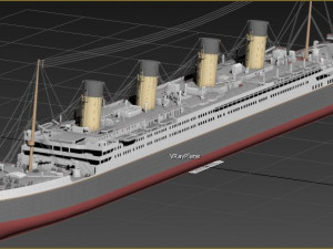 titanic Model 3D