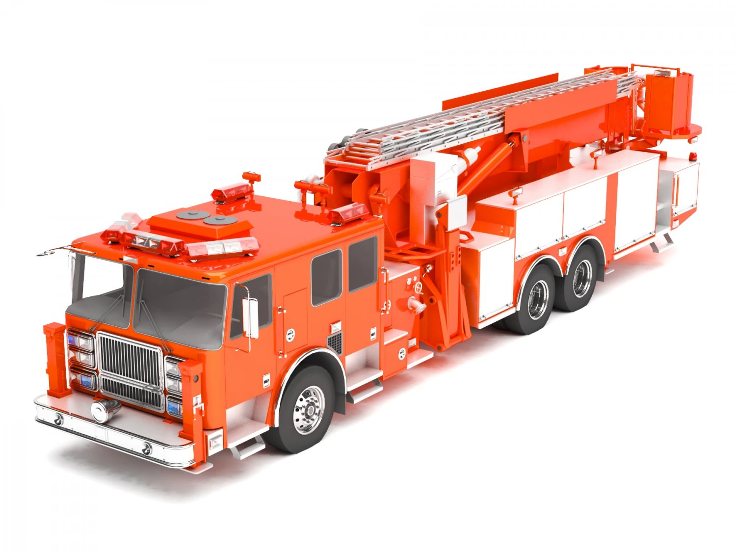 fire truck 3D Model .c4d .max .obj .3ds .fbx .stl .blend