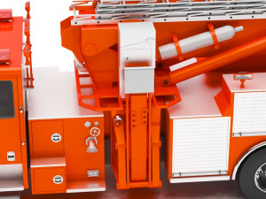 fire truck Modèle 3D