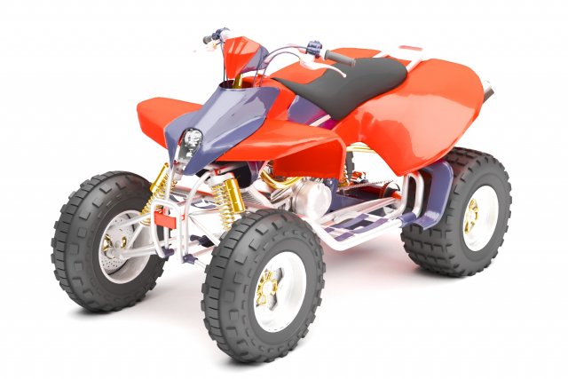 beach buggy Model 3D .c4d .max .obj .3ds .fbx .stl .blend