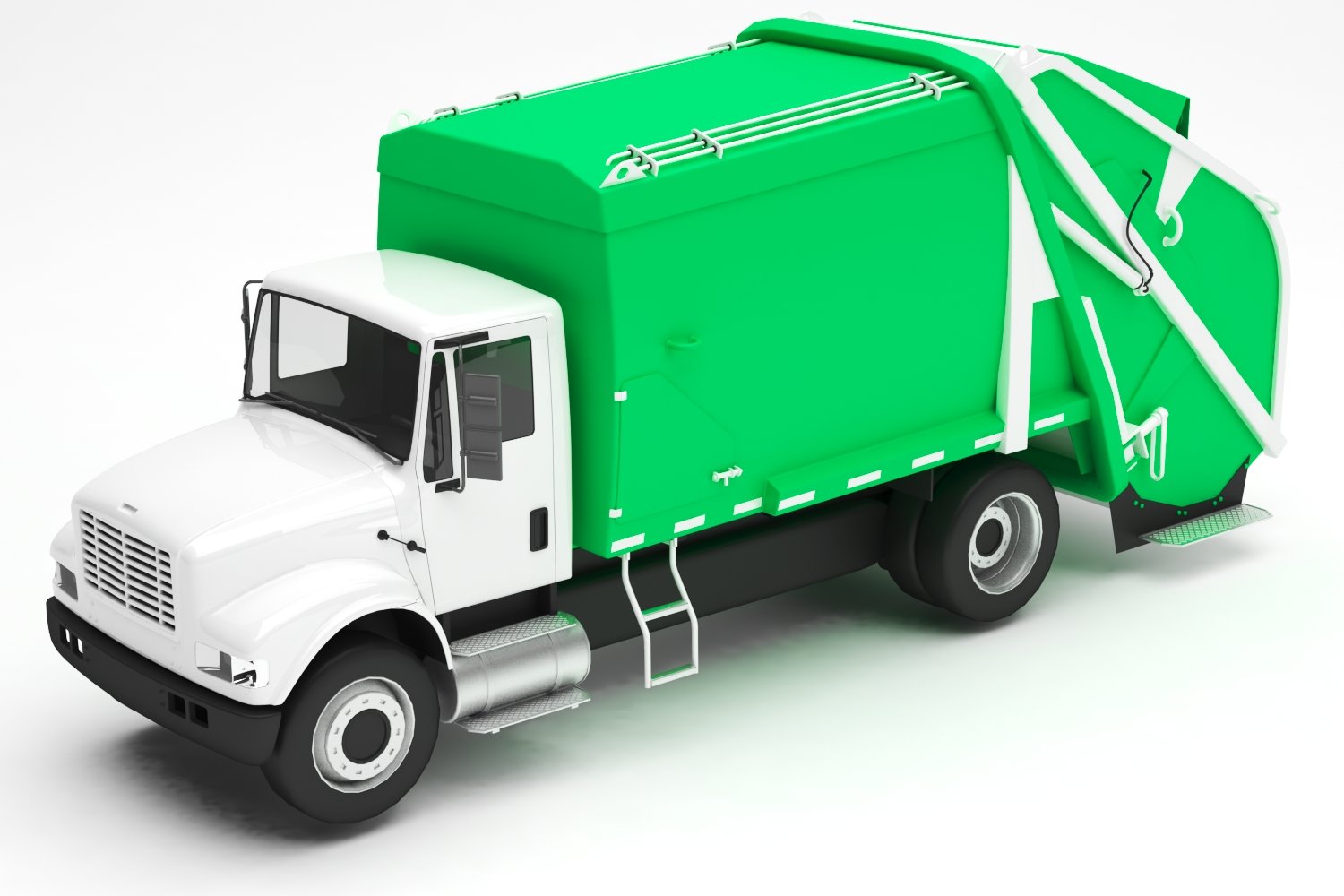 Грузовик 3д модель. Garbage Truck 3d model. Garbage car. 1980 Garbage Truck 3d model.