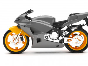 motorcycle 3D 模型