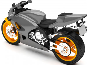 motorcycle 3D 模型