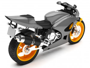 motorcycle 3D 模型