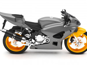 motorcycle 3D 模型