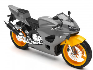 motorcycle 3D 模型