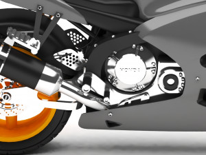 motorcycle 3D 模型
