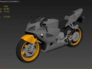 motorcycle 3D 模型
