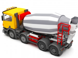 concrete car Modello 3D