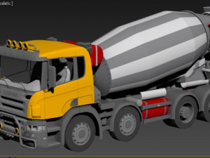 concrete car Modello 3D