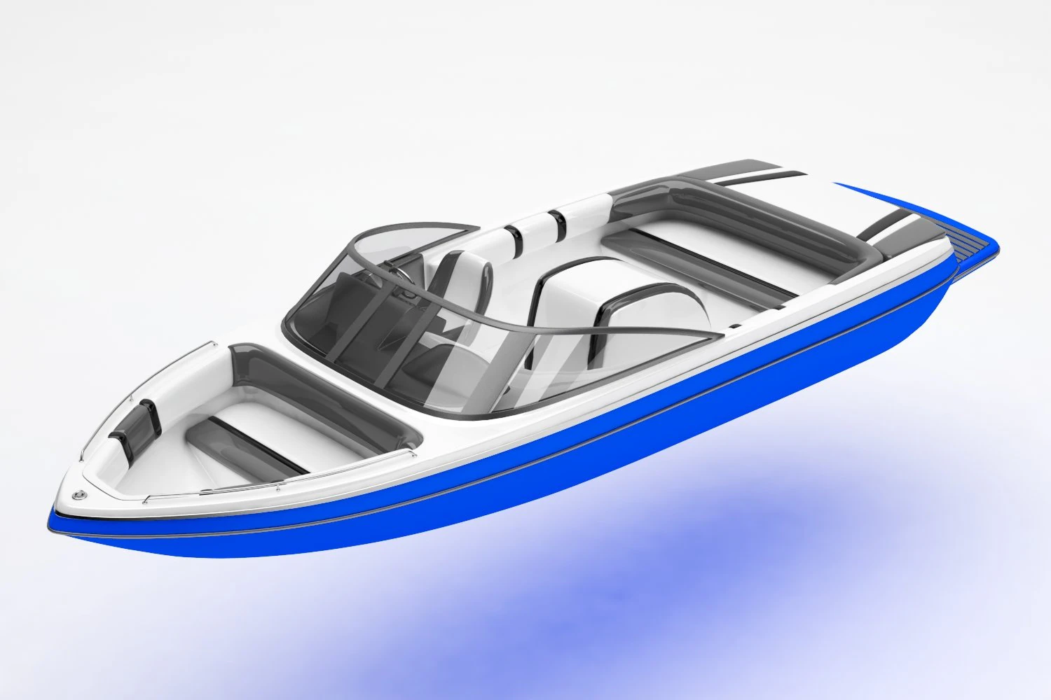 speed boat 3D Model .c4d .max .obj .3ds .fbx .stl .blend 