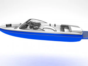 speed boat 3D Model