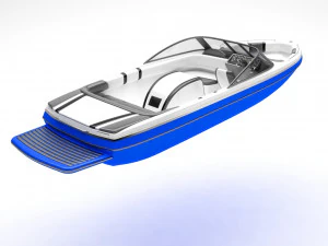 speed boat 3D Model