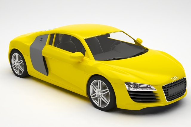 audi car 3D Model .c4d .max .obj .3ds .fbx .stl .blend 