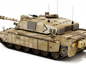 challenger ii british tank 3D Model