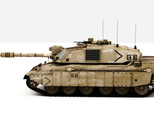 challenger ii british tank 3D Model