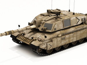challenger ii british tank 3D Model