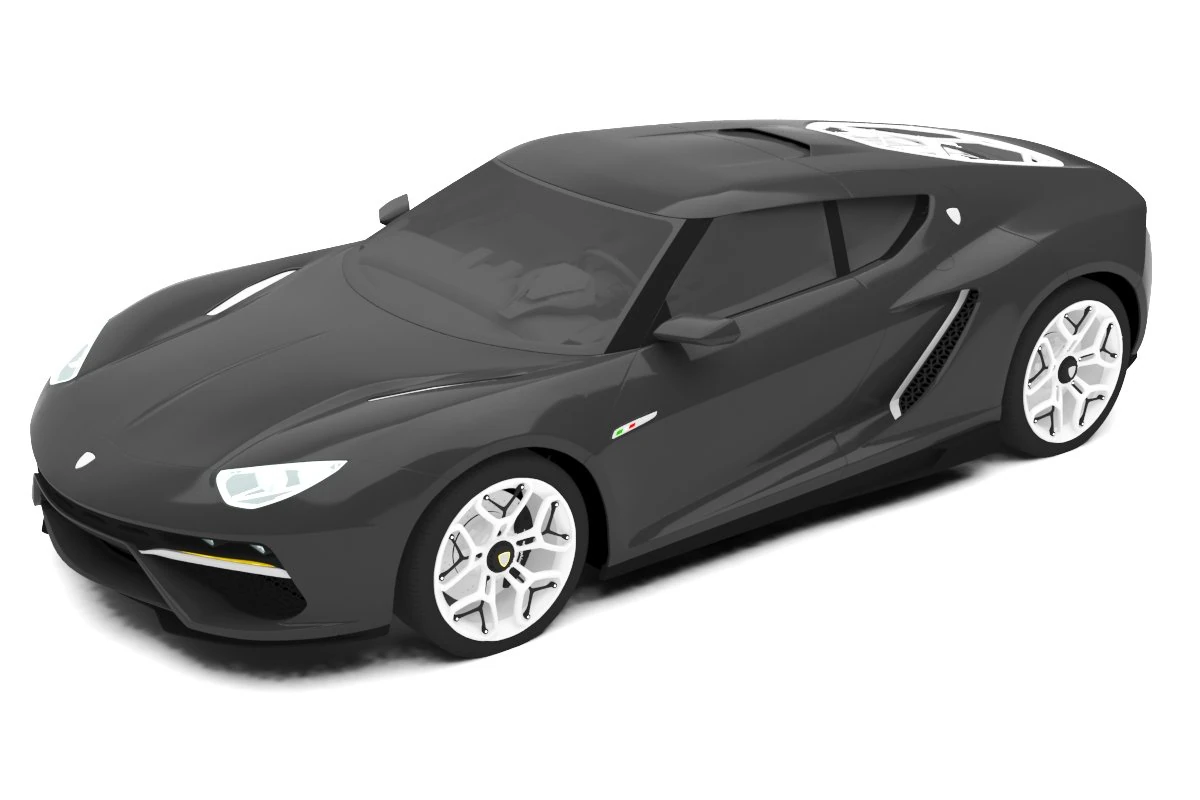 lamborgini 3D Model .c4d .max .obj .3ds .fbx .stl .blend 