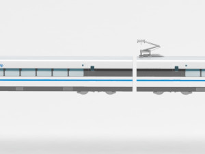 pullet train Model 3D