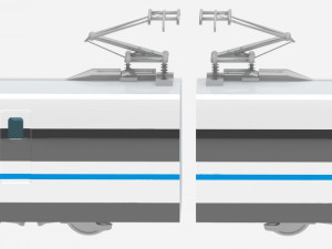 pullet train Model 3D