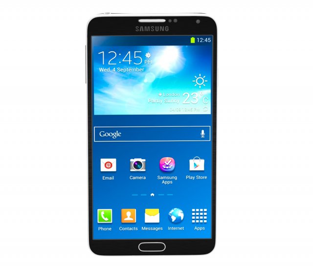 samsung note 3 3D 模型 .c4d .max .obj .3ds .fbx .stl .blend 