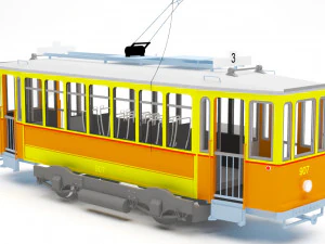 tram 3D Model