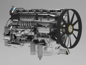 engine 3D Model