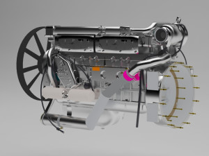 engine 3D Model