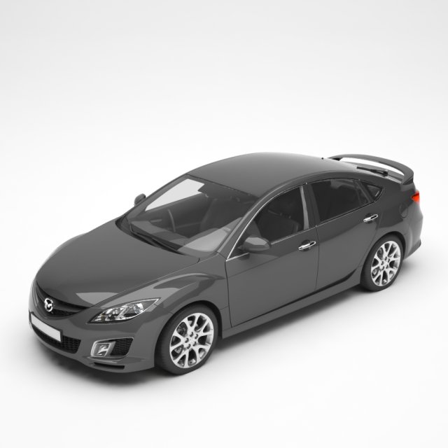 mazda 3D 模型 .c4d .max .obj .3ds .fbx .stl .blend 