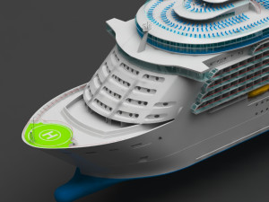 cruiser ship Model 3D