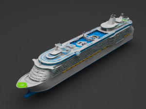 cruiser ship 3D Model
