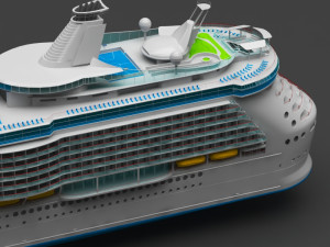 cruiser ship Model 3D