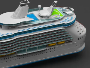 cruiser ship 3D Model