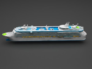 cruiser ship Model 3D