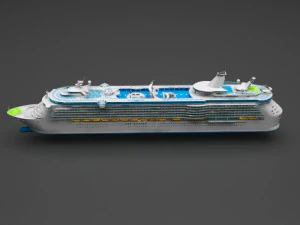 cruiser ship 3D Model