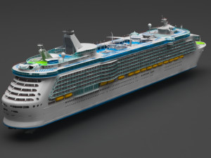 cruiser ship Model 3D
