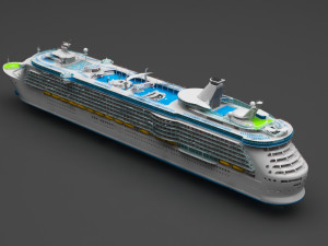 cruiser ship Model 3D