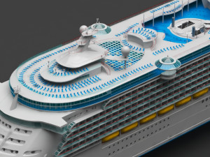 cruiser ship Model 3D