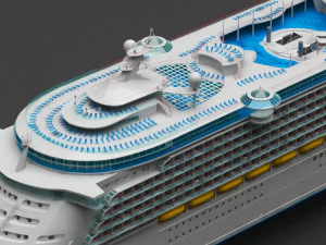 cruiser ship 3D Model