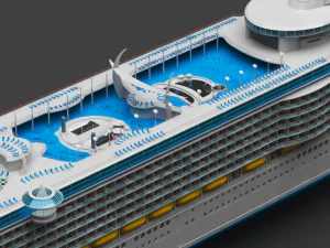 cruiser ship 3D Model