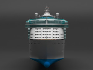 cruiser ship Model 3D