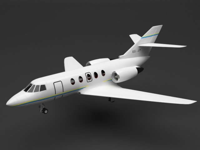 private plane Modelo 3D .c4d .max .obj .3ds .fbx .stl .blend 