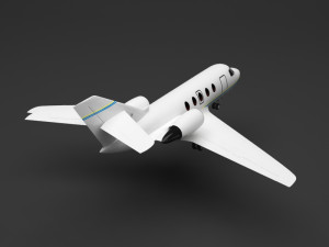 private plane Modelo 3D