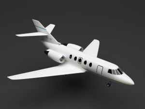 private plane Modelo 3D